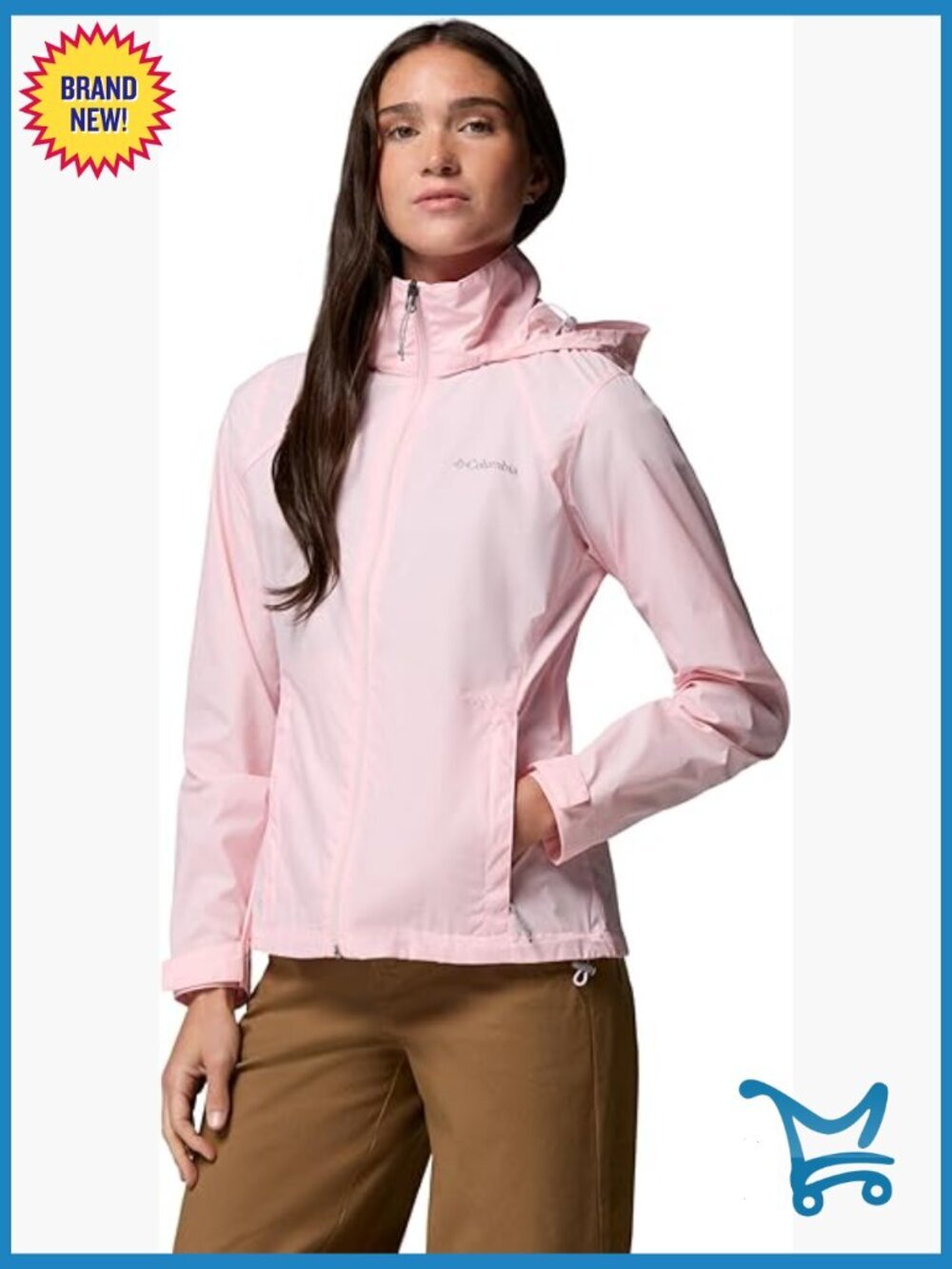 Women's Waterproof Rain Jacket with Hood Lightweight Packable